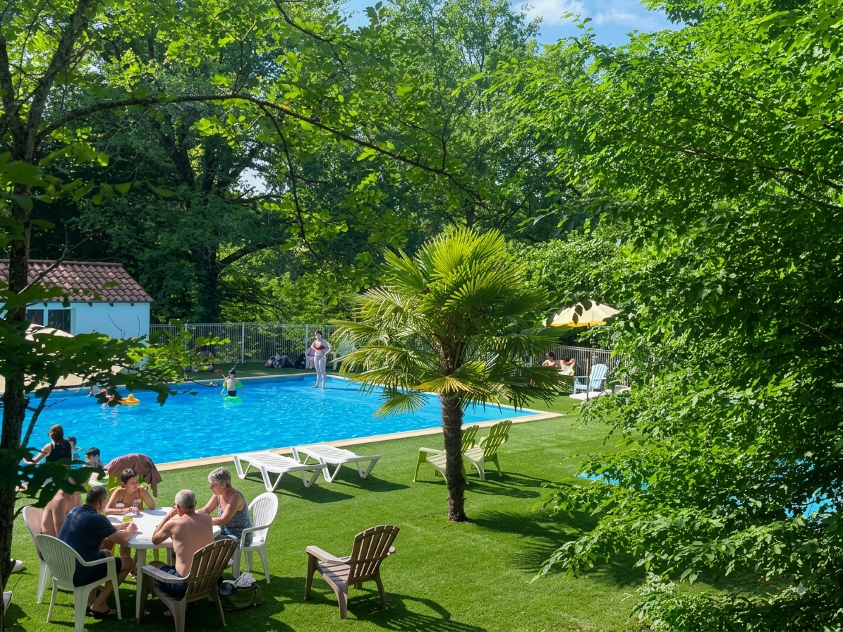 Piscine du Camping du Coucou, baignade et détente au cœur de la forêt