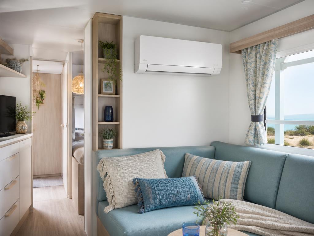 Climatisation réversible neuve dans un mobil-home