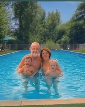 Piscine en famille